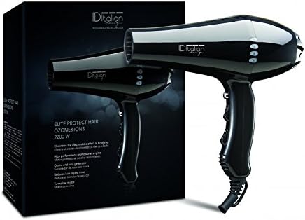 POSTQUAM IDE2200I Professional Dryer 2200 Ionic OZONO-IDE2200I, Black, Black/White, 27 x 28 x 10 cm
