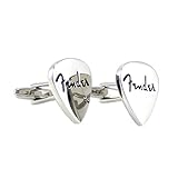 MENDEPOT Novelty Fender Guitar Pick Cufflinks with Box