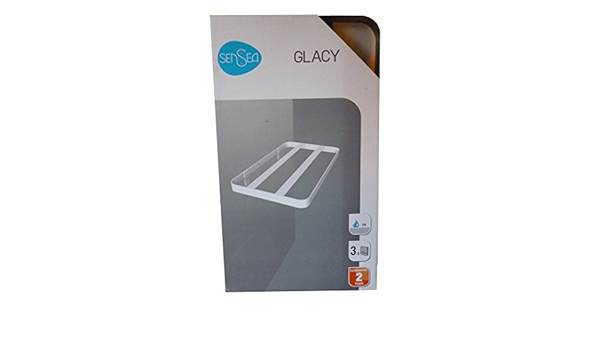 SENSEA-TOALLERO PARA PARED, ACERO SOPORTE DE BAÑO 30 x 52,5 ...