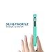 ULAK iPhone 5S Case, iPhone 5 Case, iPhone SE Case,Slim Fit Dual Layer Protection Case Shock Absorbing Hard Rugged Ultra Protective Back Rubber Cover with Impact Protection (Mint+Gray)