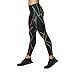 CW-X Women's Endurance Generator Joint and Muscle Support Compression Tight, Black/Pastel Rainbow, Medium