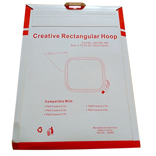HONEYSEW Rectangular Hoop 120x115mm For PFAFF Creative 2124, 2140,2170,2134,2144#820592-096