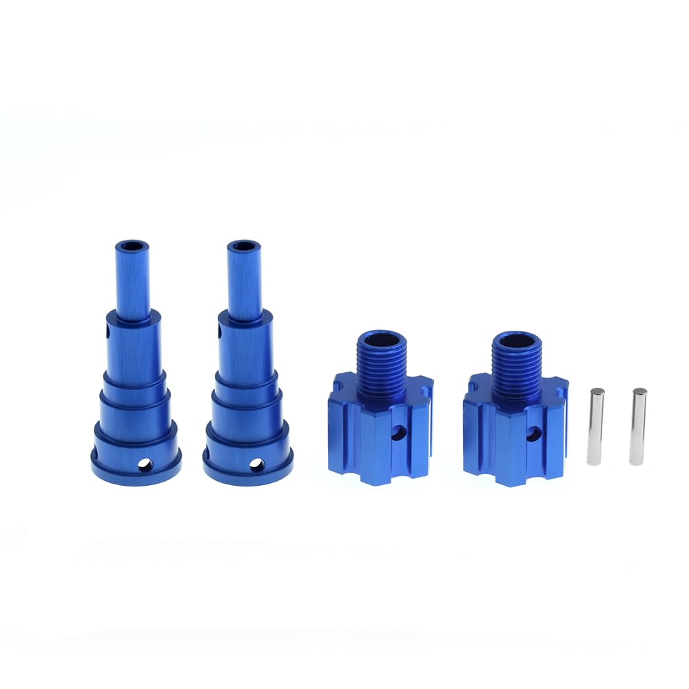 Photo 1 of 10mm Extended Stub Axle 7768 Wheel Hubs 7756 Aluminum for Traxxas Xmaxx 8S Upgrade Parts (Dark Blue)