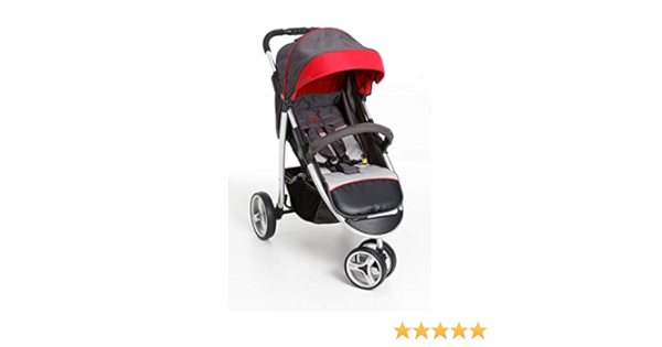 Carrinho de Bebê Apollo, Galzerano, Grafite e Vermelho, Até 15 kg |  Amazon.com.br