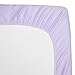 American Baby Company 100% Natural Cotton Percale Fitted Crib Sheet for Standard Crib and Toddler Mattresses, Lavender, Soft Breathable, for Girls