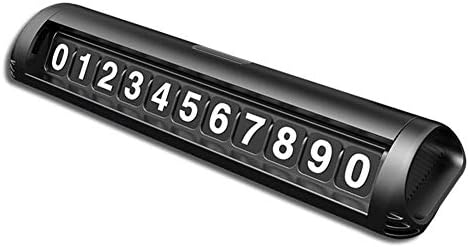 Owlhouse Temporary Parking Contact Number Plate, Creative Hidden Car Car Temporary Stop Sign, Mobile Phone Number Digital Sticker, Car Decoration Article Number Plate