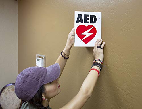 CPR Savers Foldable Panel AED Wall Sign for Business, School, Restaurant, Office or Any Public Place (1) - Thumbnail 3