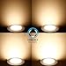 JULLISON LED Recessed Low Profile Slim Panel Light with Junction Box, Air Tight, 4 inch, 9W, 550 Lumens, 3000K Warm White, CRI80+, Dimmable, ETL Listed - 4 Pack