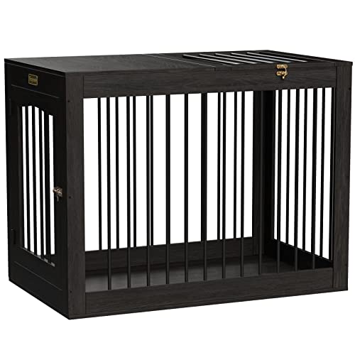 Wooden Dog Crate End Table Large, Furniture Style Dog Crates, Dog