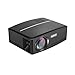Projector, ohderii 2018 Newest Upgraded LED Video Projector +30% Lumens for 180” Home Theater Support HD 1080P HDMI VGA AV USB for Laptop iPhone/iPad SMA for Watching (Black)