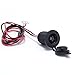 Ginsco 12V Cigarette Lighter Socket Power Outlet Receptacle for Car Boat Marine Motorcycle Scooter RV with Wire Fuse DIY Kit