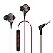 UiiSii T8 in-Ear Earbuds Headphones Dual Dynamic Drivers Earphones with Mic Strong Bass and Noise Reduction Volume Control Headset for Smartphones Computer PC Tablet