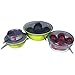 Silicone Stretch Lids (Set of 8, variety of sizes 7.9”,6.3”, 5.5”, 4.3”,3.5”, 3 x 2.6”). The perfect stretchy silicone bowl covers for your kitchen! (Light Grey)