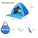 ihoven Pop-up Beach Tent, 2-3 Person Automatic Instant Setup Anti-UV Sun Shade Shelter 3 Seasons Light-Weight Backpacking Canopy Camping Dome Water-Proof Hiking Shelter Cabana Tent with Carrying Bag