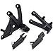 LUO Front Foot Rest Pegs Kit for Honda CBR600RR 2003-2006 2004 2005 Black