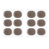 Drum Damper Gel Pads Transparent Grey Silicone Drums Silencer for Snare Drum Kit Set of 12