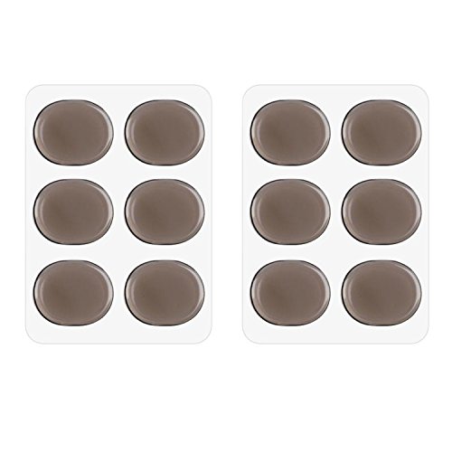 Drum Damper Gel Pads Transparent Grey Silicone Drums Silencer for Snare Drum Kit Set of 12