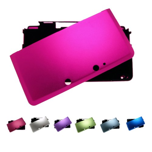 image for BR HOT PINK Nintendo 3DS (Not for XL) FULL Aluminum Metal Case Protect