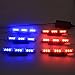 XKTTSUEERCRR 54x LED Ultra Bright Emergency Service Vehicle Dash Deck Grill Warning Flashing Strobe Light (Red & Blue)