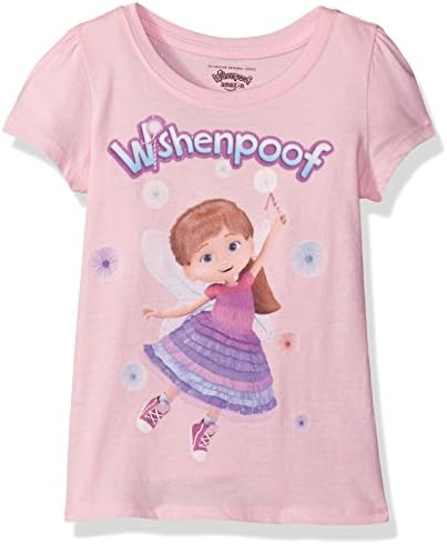 Amazon Original Series Little Girls' Toddler Wishenpoof Bianca Short Sleeve T-Shirt, Light Pink, 4T