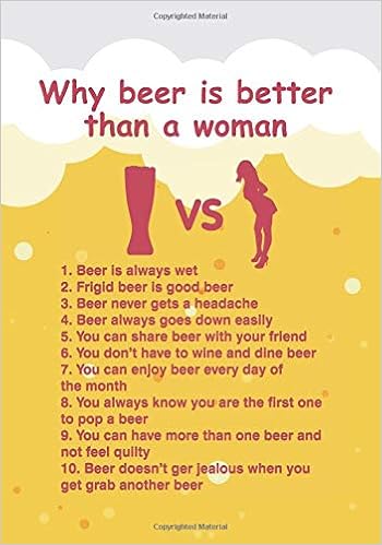 Why Beer Is Better Than A Woman Beer Tasting Journal For Home