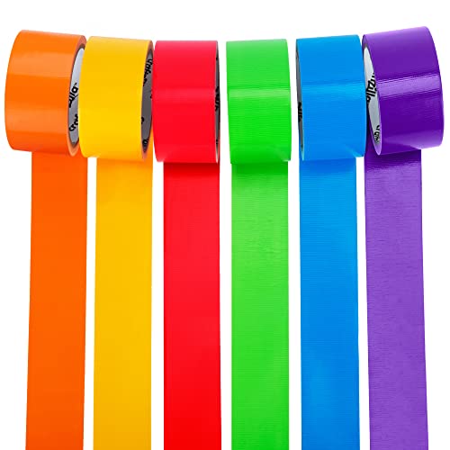 Craftzilla Rainbow Colored Duct Tape 6 Bright Duct Tape Colors 10