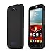 Alcatel One Touch Fierce 2 Case, [Black] Slim Grip Rubberized Hard Plastic Case for Alcatel One Touch Fierce 2 (2014)