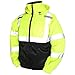 Tingley Rubber Co. J26112 Bomber II High Visibility Insulated Jacket with Attached Hood, 4X, Fluorescent Yellow-Green