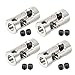 S SYDIEN 4 Pcs 6mm to 6mm Inner Bore Dia Rotatable Universal Joint Coupling Shaft Motor Connector for RC Robot Boat Car