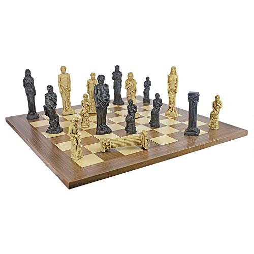 image for Design Toscano Gods of Greek Mythology Complete Chess Set, 6 Inch, 16 