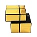 FC MXBB Mirror Cube 2x2 Magic Cube Speed Cube Gold Black 57mm