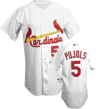 nrd.kbic-nsn.gov Albert Pujols St. Louis Cardinals Home White Authentic MLB Jersey: Clothing