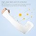 5 Pairs UV Protection Arm Sleeves Cooling Arm Covers for Men Women Sunblock Sports Gloves Running Golf Cycling Basketball Driving Fishing Pairs Long Tattoo Cover Sleeves