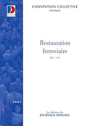 Convention collective nationale, Restauration ferroviaire