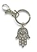 Silver Hamsa Keychain-hamsa Keychain, Double Eye Hand Keychain Charm Choker Keychain. Choker. Hamsa, Buddha, Crescent Moon