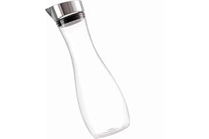 Generic Premium Quality Transparent Juice Bottle Elegant Water Jug with Lid for Cafes and Restaurants 1.2L Clear Acrylic