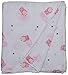 Lulujo Baby Cotton Muslin Silky Soft Swaddling Blanket, Owl Always Love You- Pink, 47 x 47-Inches