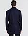 SSLR Men's Slim Fit Wool Pea Coat British Single Breasted Stylish Jacket