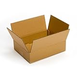 Pratt PRA0028 Recycled Corrugated Cardboard Single Wall Standard Box with C Flute, 10" Length x 7" Width x 3" Height, (Pack of 25) (Misc.)