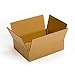 Pratt PRA0046 Recycled Corrugated Cardboard Single Wall Standard Box with C Flute, 12' Length x 8' Width x 6' Height, (Pack of 25)