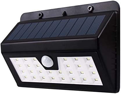 Solar Night Lights, Vanpeety 28 LEDs Waterproof Wall Light with Solar Powered Motion Sensor for Patio, Deck, Yard (28 LED(1 Pack)) (28 LED(1 Pack))