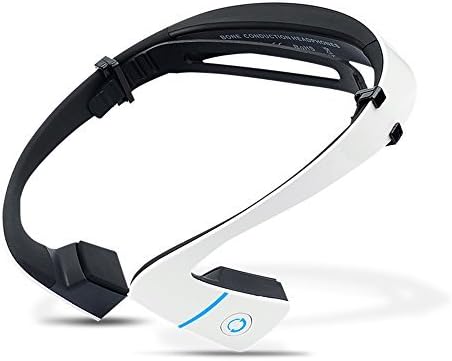 Coofone Bone Conduction Wireless Sports Bluetooth Stereo Headphone Stereo Headset Earphone for iPhone 7/6/6s Samsung Galaxy (White)
