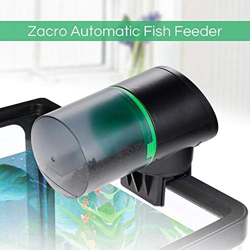 Zacro Automatic Fish Feeder Rechargeable Timer Fish Feeder With Usb Charger Cable Fish Food Dispenser For Aquarium Or Fish Tank Star Pet Store