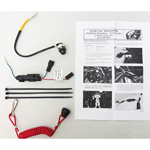 Arctic Cat New OEM Emergency Safety Engine Kill/Stop Tether Switch & Lanyard Kit