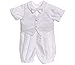 Baby Boy Baptism Outfit - White Classic Christening 5pc Set (Medium (9-12M)
