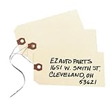 Avery 12606 Double Wired Shipping Tags, 13pt. Stock, 5 1/4 x 2 5/8, Manila (Box of 1000)