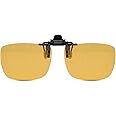 Polarized Clip-on Flip Up Metal Clip Rimless Sunglasses for Prescription Glasses