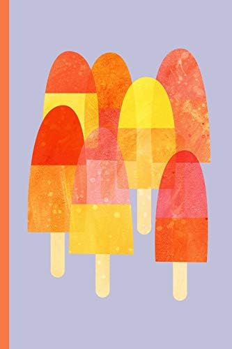 Notes: A Blank Lined Journal with Watercolor Popsicle Cover Art Paperback – 21 Aug. 2019