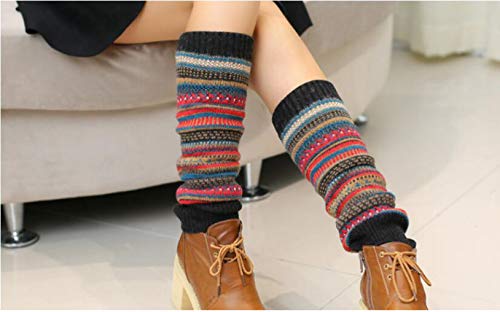 Lucky staryuan Women Set of 3 Wool Knit Leg Warmer Boot Warmer (Style 1)