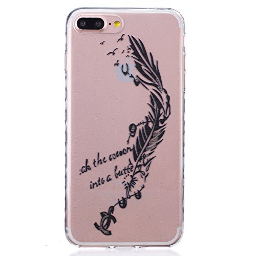 iPhone 7 Plus Case - Beimu Extreme Lightweight & Thin Transparent Soft Flexible TPU Bumper Gel Shock Absorption Anti-scratch Hard Protective Back Cover for Apple iPhone 7 Plus 5.5" (2016)